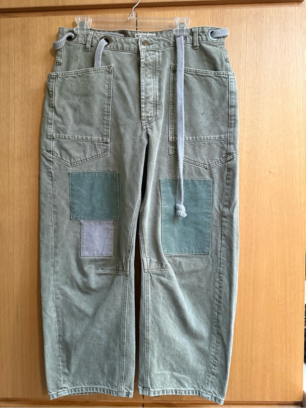 Free People “we the free” Moxie pull on barrel jean in “army” - Picture 11 of 13
